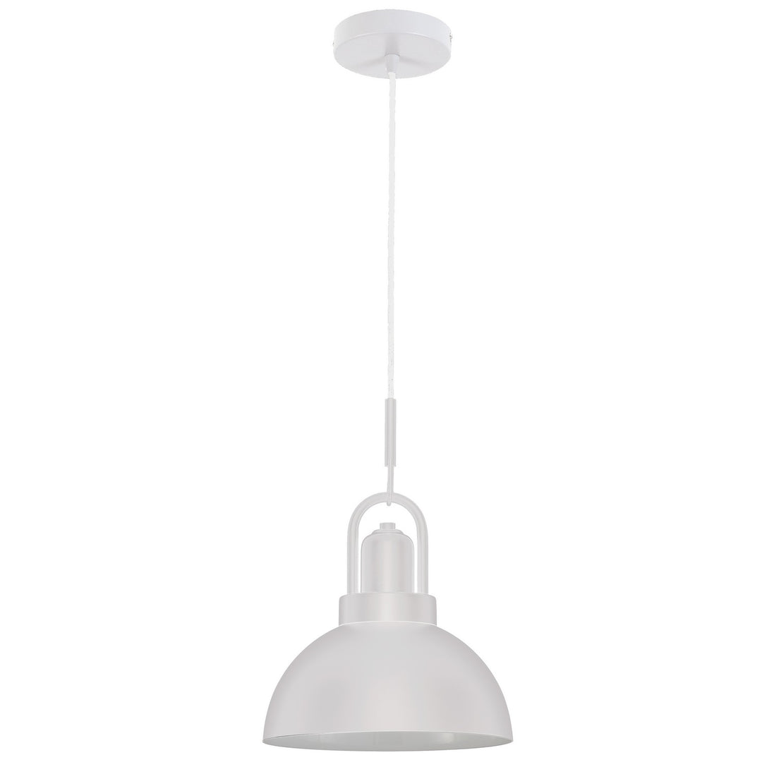 Reveka One Light Pendant in Matte White - available from The Lighting Shoppe, trusted by Canadian homeowners