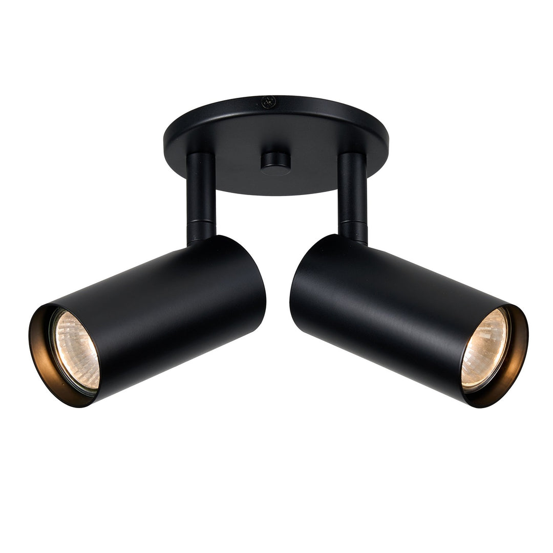 Stanly Two Light Spotlight in Matte Black - available from The Lighting Shoppe, trusted by Canadian homeowners