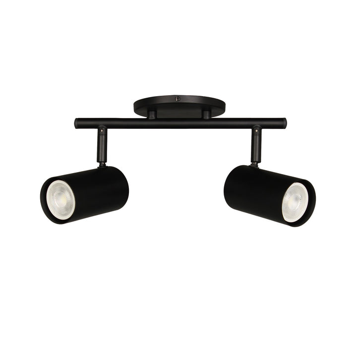 Taylor Two Light Track Light in Matte Black - available from The Lighting Shoppe, trusted by Canadian homeowners
