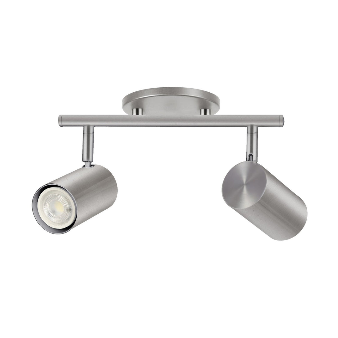 Taylor Two Light Track Light in Satin Chrome - available from The Lighting Shoppe, trusted by Canadian homeowners