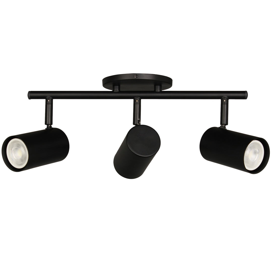 Taylor Three Light Track Light in Matte Black - available from The Lighting Shoppe, trusted by Canadian homeowners