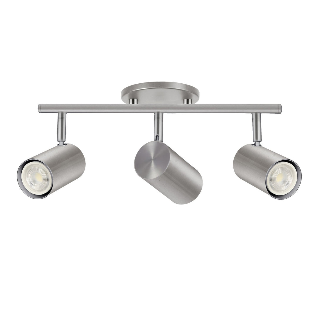 Taylor Three Light Track Light in Satin Chrome - available from The Lighting Shoppe, trusted by Canadian homeowners