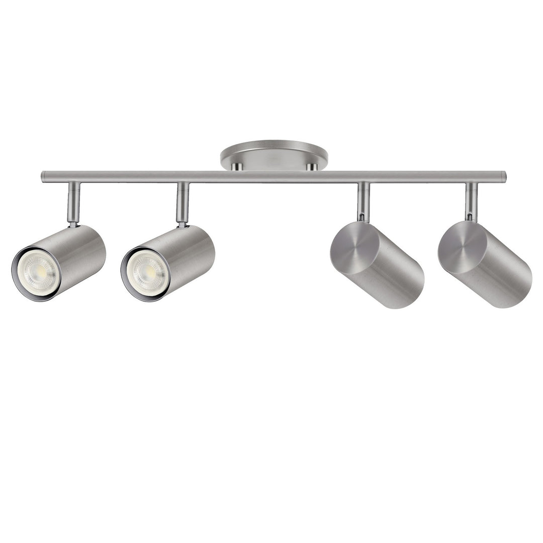 Taylor Four Light Track Light in Satin Chrome - available from The Lighting Shoppe, trusted by Canadian homeowners