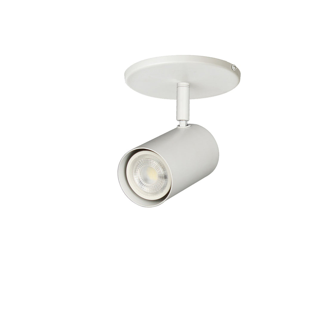 Taylor One Light Spot Light in Matte White - available from The Lighting Shoppe, trusted by Canadian homeowners