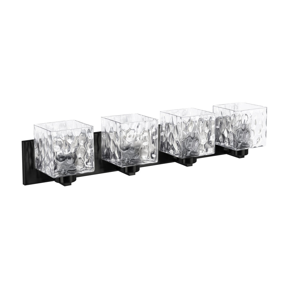 Dainolite Canada - VED-294W-MB-CLR - Four Light Vanity - Veda - Matte Black