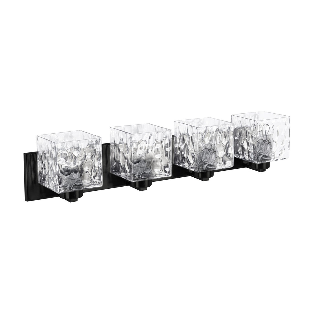 Dainolite Canada - VED-294W-MB-CLR - Four Light Vanity - Veda - Matte Black
