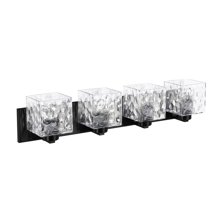 Dainolite Canada - VED-294W-MB-CLR - Four Light Vanity - Veda - Matte Black