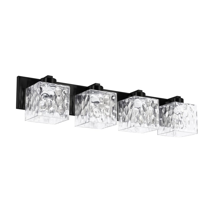 Dainolite Canada - VED-294W-MB-CLR - Four Light Vanity - Veda - Matte Black