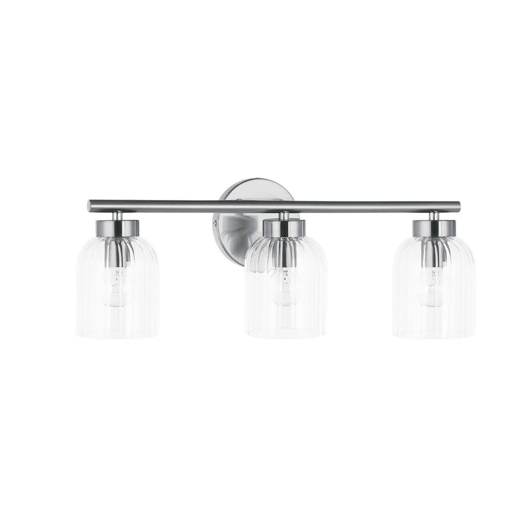 Vienna Three Light Vanity in Polished Chrome - available from The Lighting Shoppe, trusted by Canadian homeowners