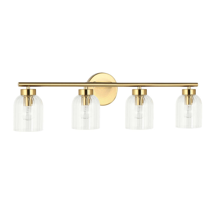 Dainolite Canada - VIE-294W-AGB - Four Light Vanity - Vienna - Aged Brass