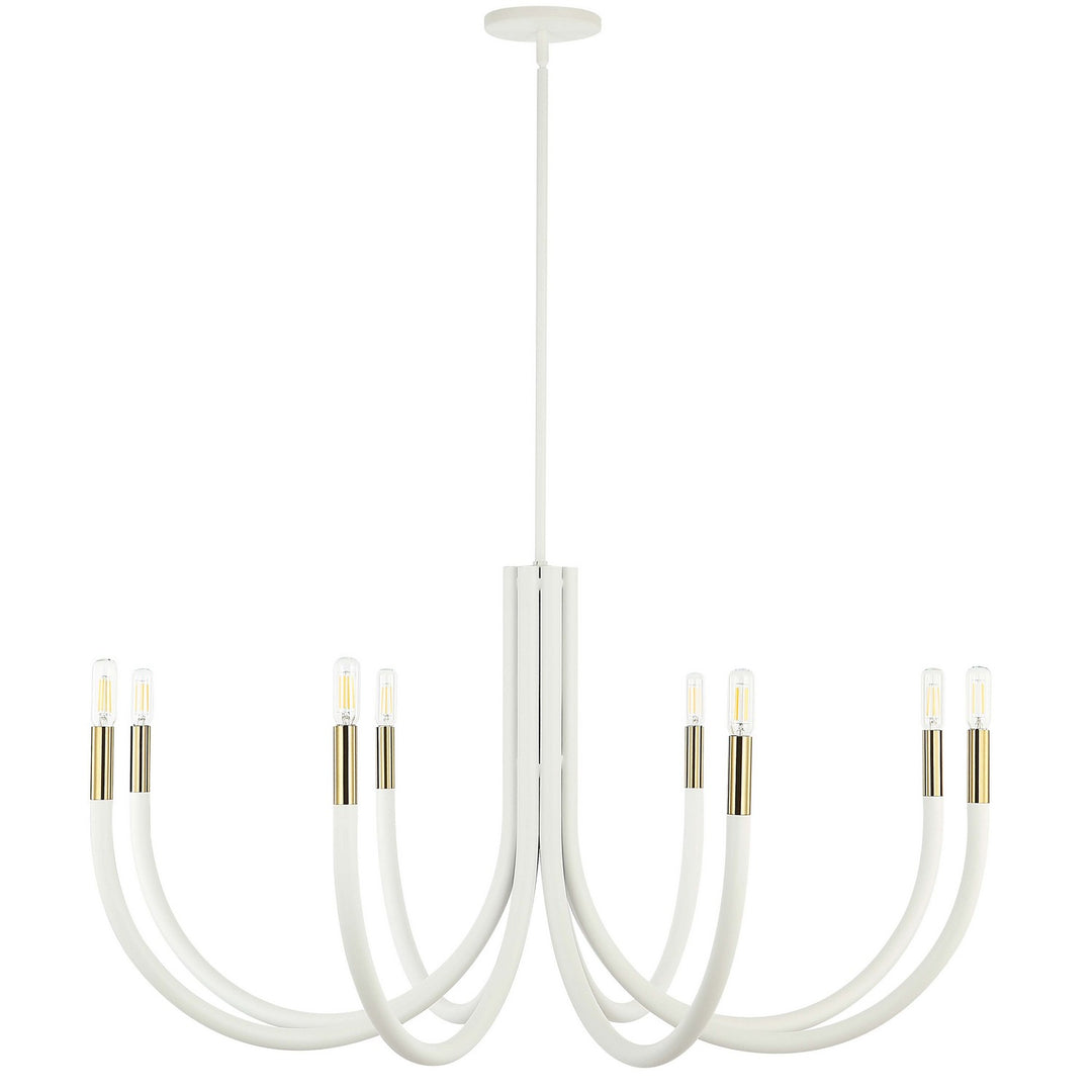 Wand Eight Light Chandelier in Sandy White - available from The Lighting Shoppe, trusted by Canadian homeowners