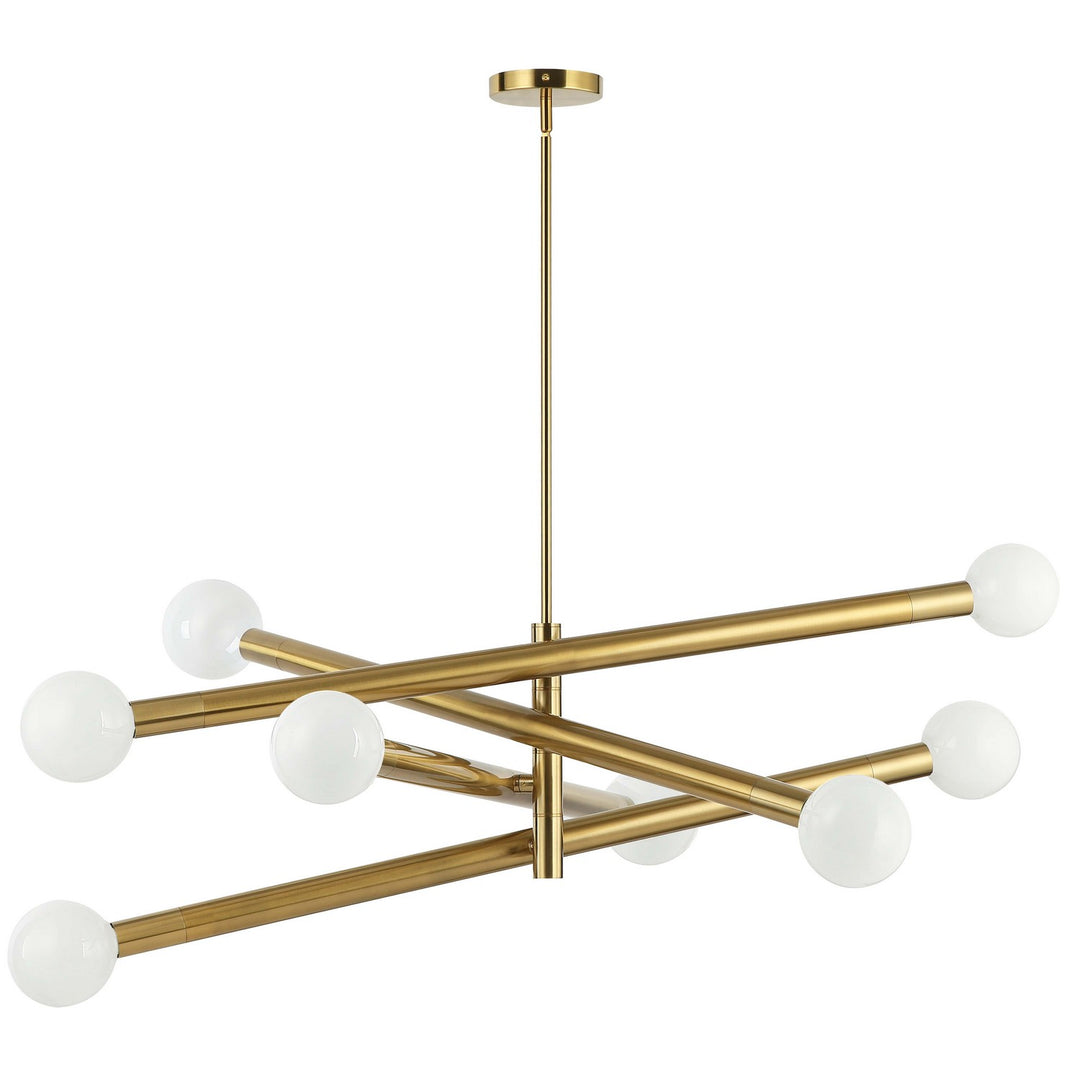 Wand Eight Light Pendant in Aged Brass - available from The Lighting Shoppe, trusted by Canadian homeowners