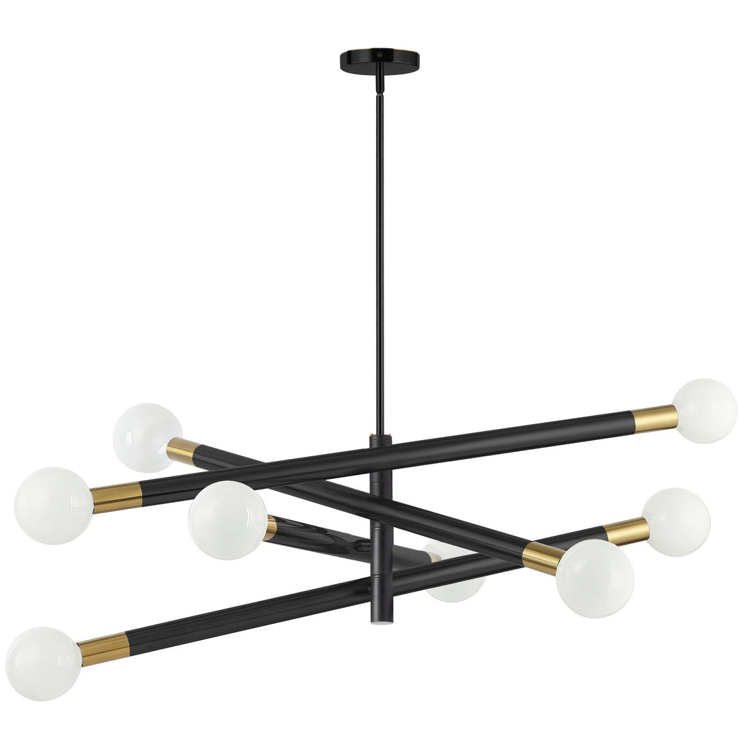 Wand Eight Light Pendant in Matte Black - available from The Lighting Shoppe, trusted by Canadian homeowners