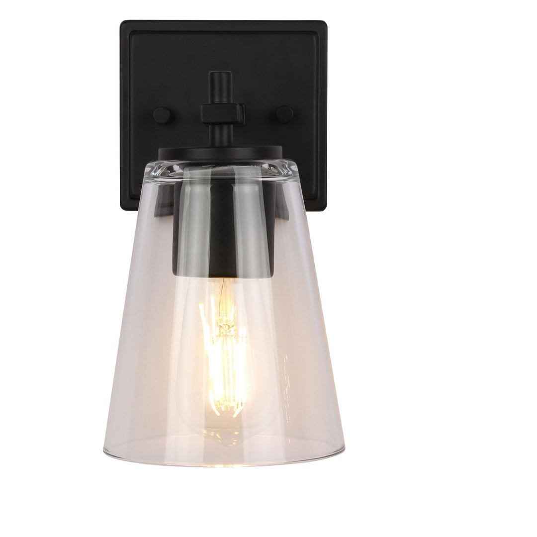 Dainolite Canada - WND-51W-MB - One Light Wall Sconce - Wenda - Clear