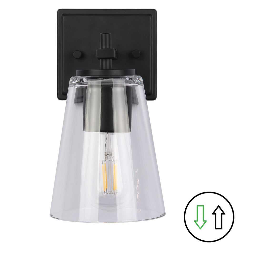 Wenda One Light Wall Sconce in Clear - available from The Lighting Shoppe, trusted by Canadian homeowners
