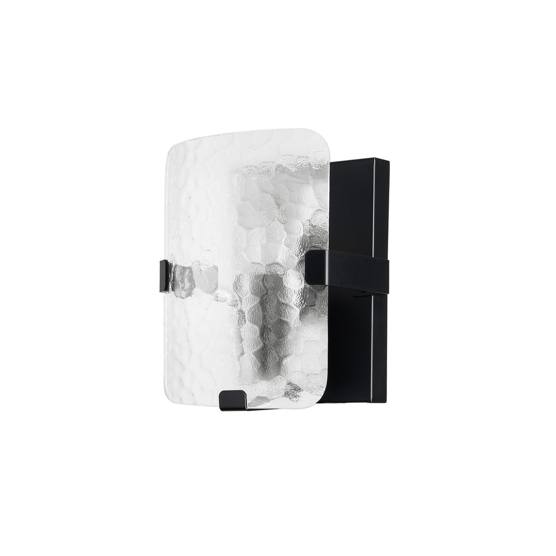 Winnie One Light Wall Sconce in Clear Pattern - available from The Lighting Shoppe, trusted by Canadian homeowners