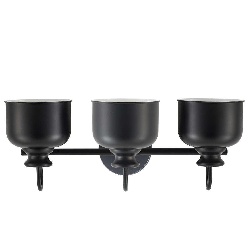 Dainolite Canada - WRG-213W-MB - Three Light Vanity - Wrigley - Matte Black