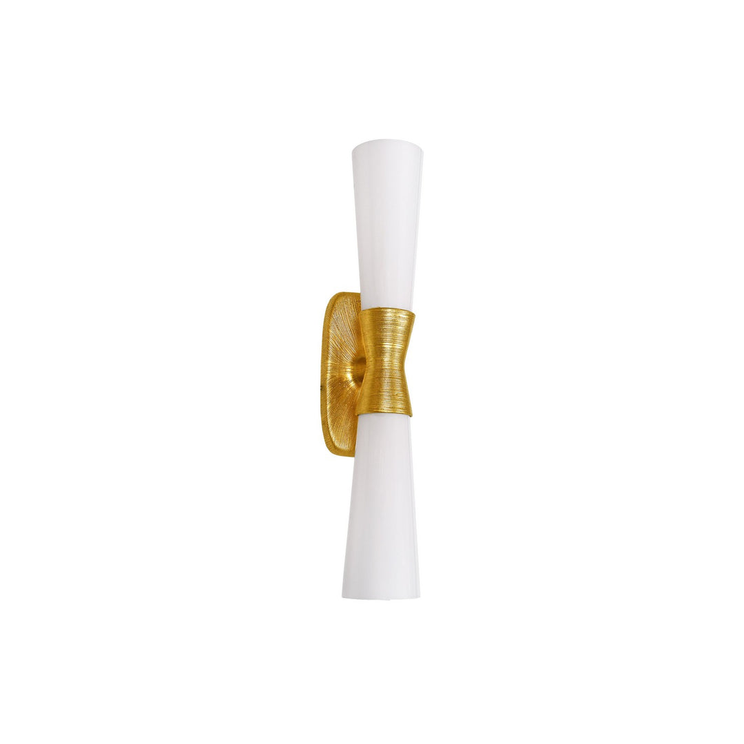 Whitney Two Light Wall Sconce in Gold - available from The Lighting Shoppe, trusted by Canadian homeowners