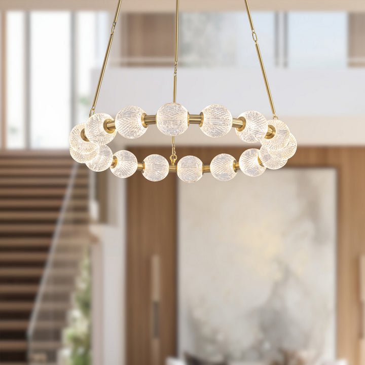 Alora Canada - CH321032NB-UNV-010 - LED Chandelier - Marni - Natural Brass