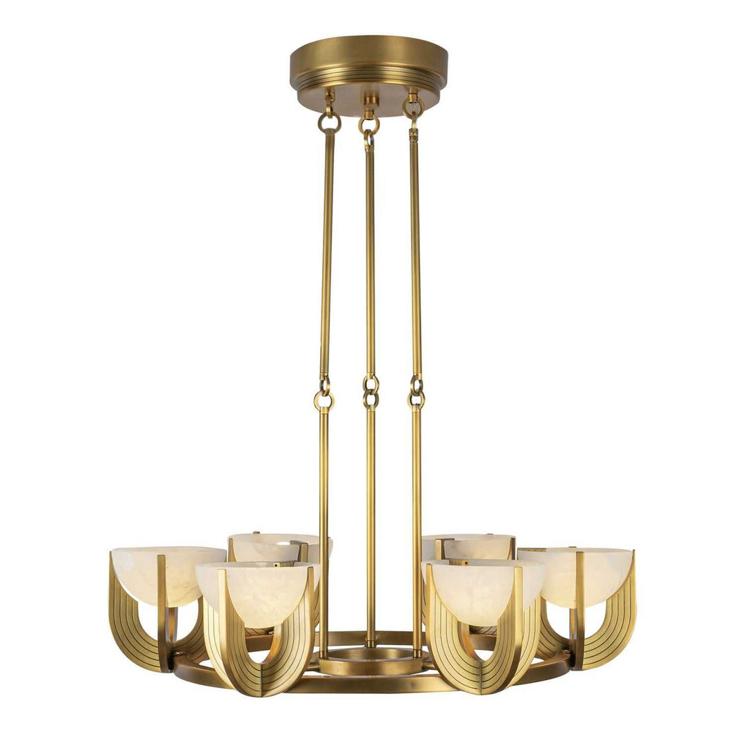 Alora Canada - CH362627VBAR-UNV - LED Chandelier - Colette - Vintage Brass/Alabaster