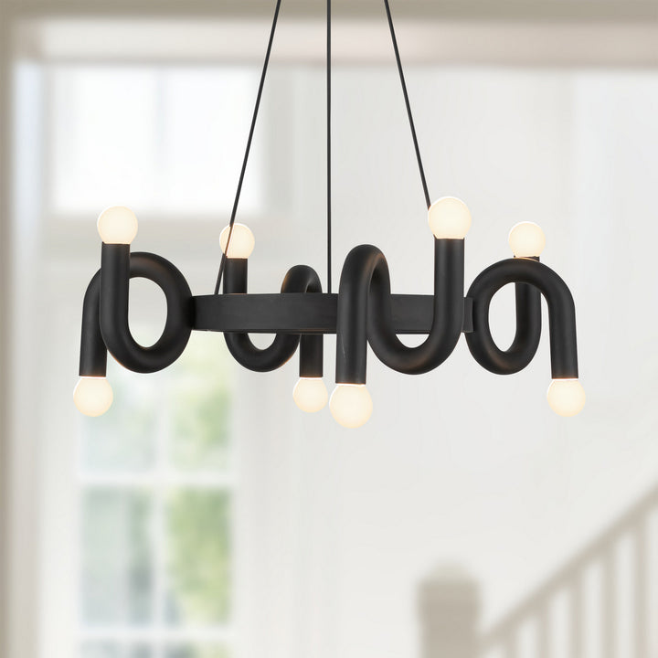 Alora Canada - CH420823MB - Eight Light Chandelier - Sadie - Matte Black