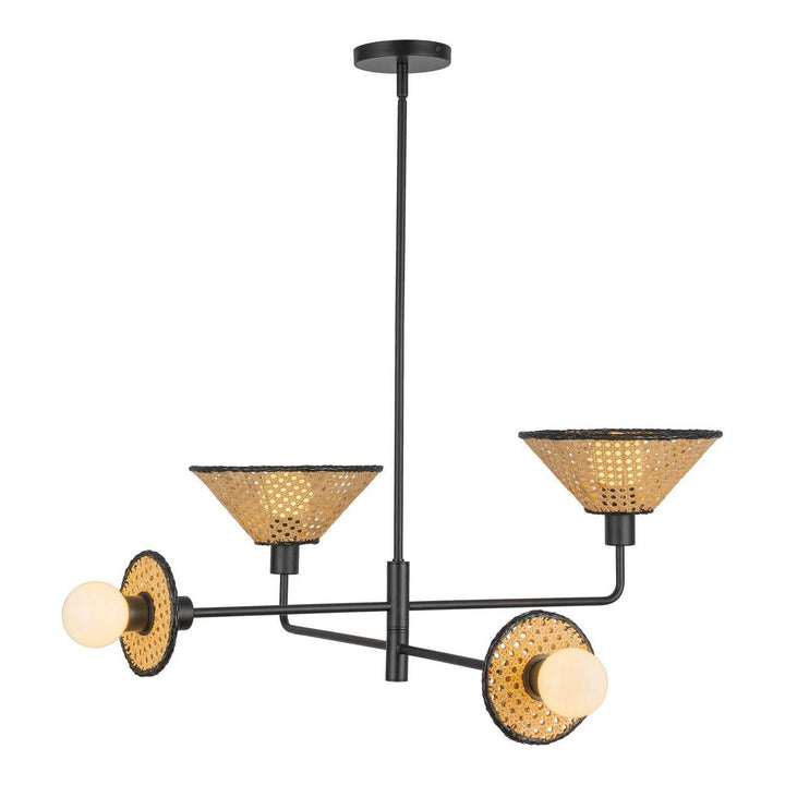 Alora Canada - CH432438MB - Four Light Chandelier - Piper - Matte Black