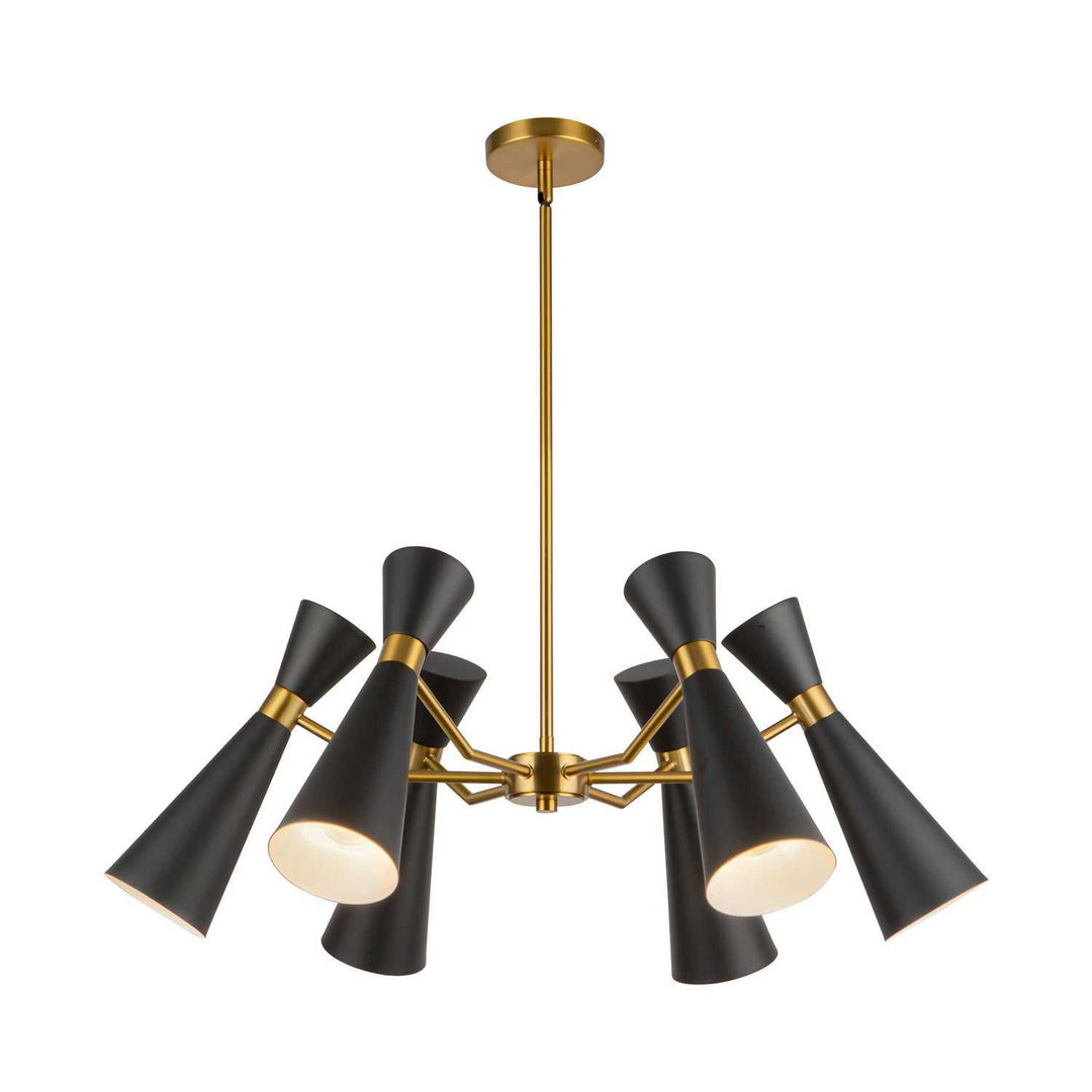 Alora Canada - CH574632MBAG - Six Light Chandelier - Blake - Matte Black/Aged Gold