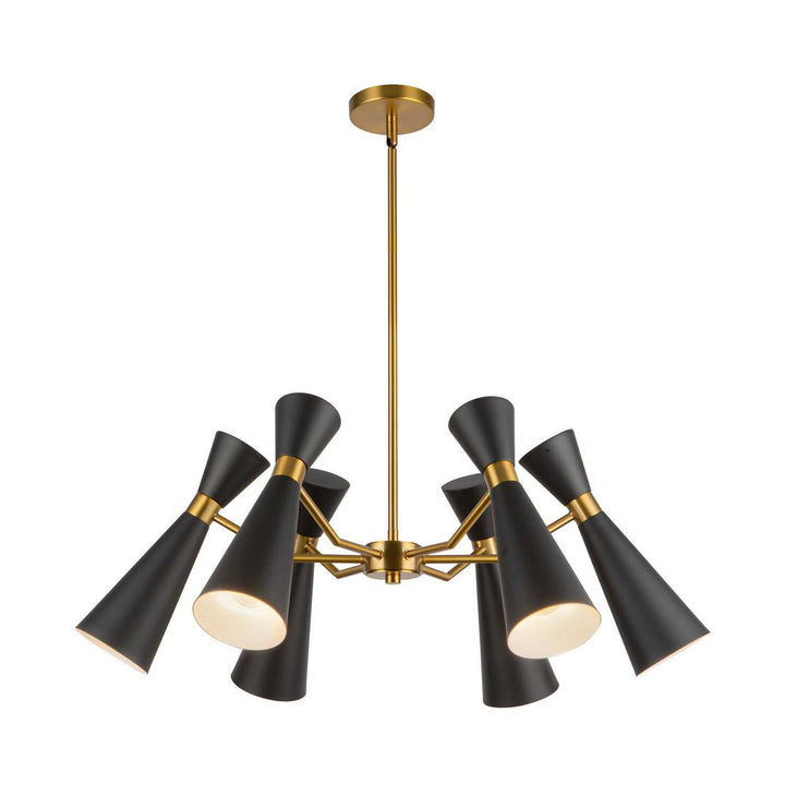 Alora Canada - CH574632MBAG - Six Light Chandelier - Blake - Matte Black/Aged Gold