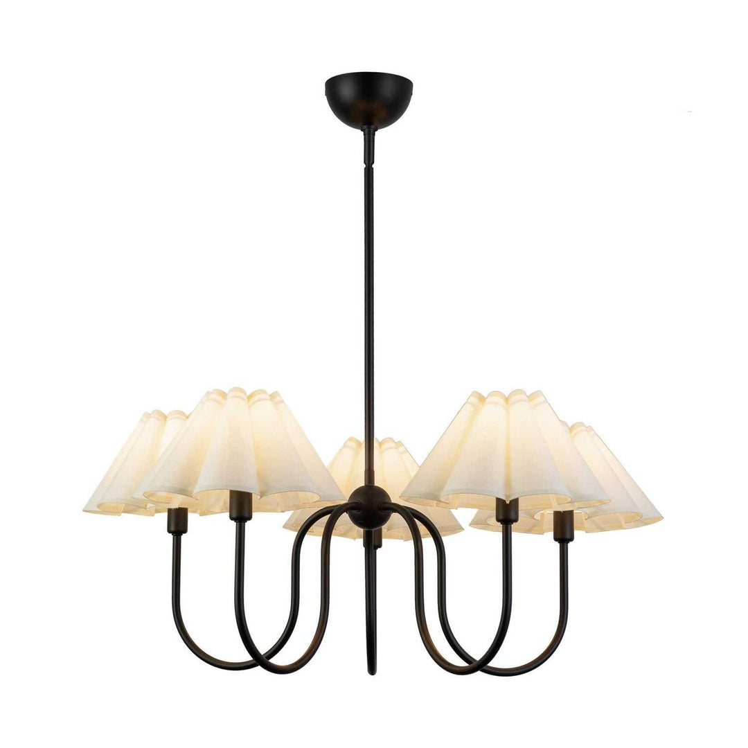 Alora Canada - CH610530MBFW - Five Light Chandelier - Rosemary - Matte Black/Folded White