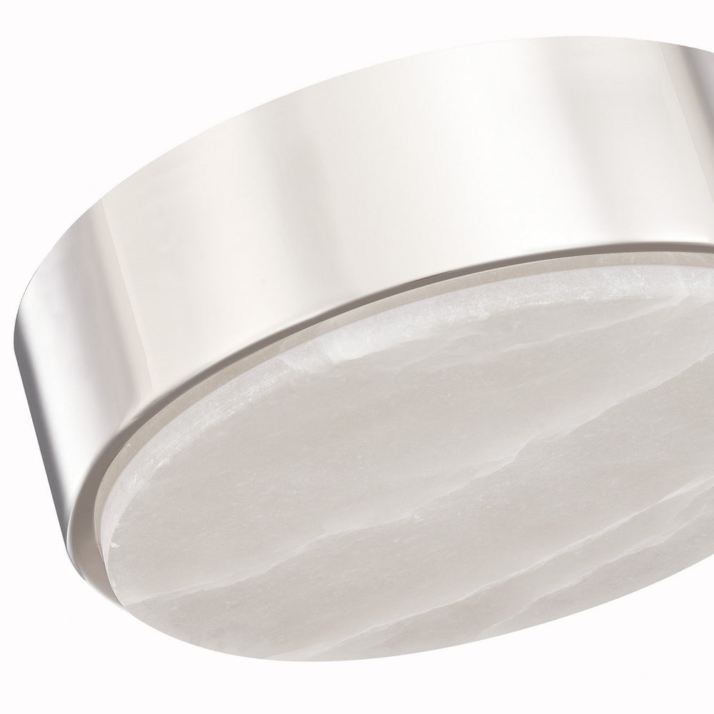 Alora Canada - FM325108PNAR-5CCT - LED Flush Mount - Blanco - Polished Nickel/Alabaster