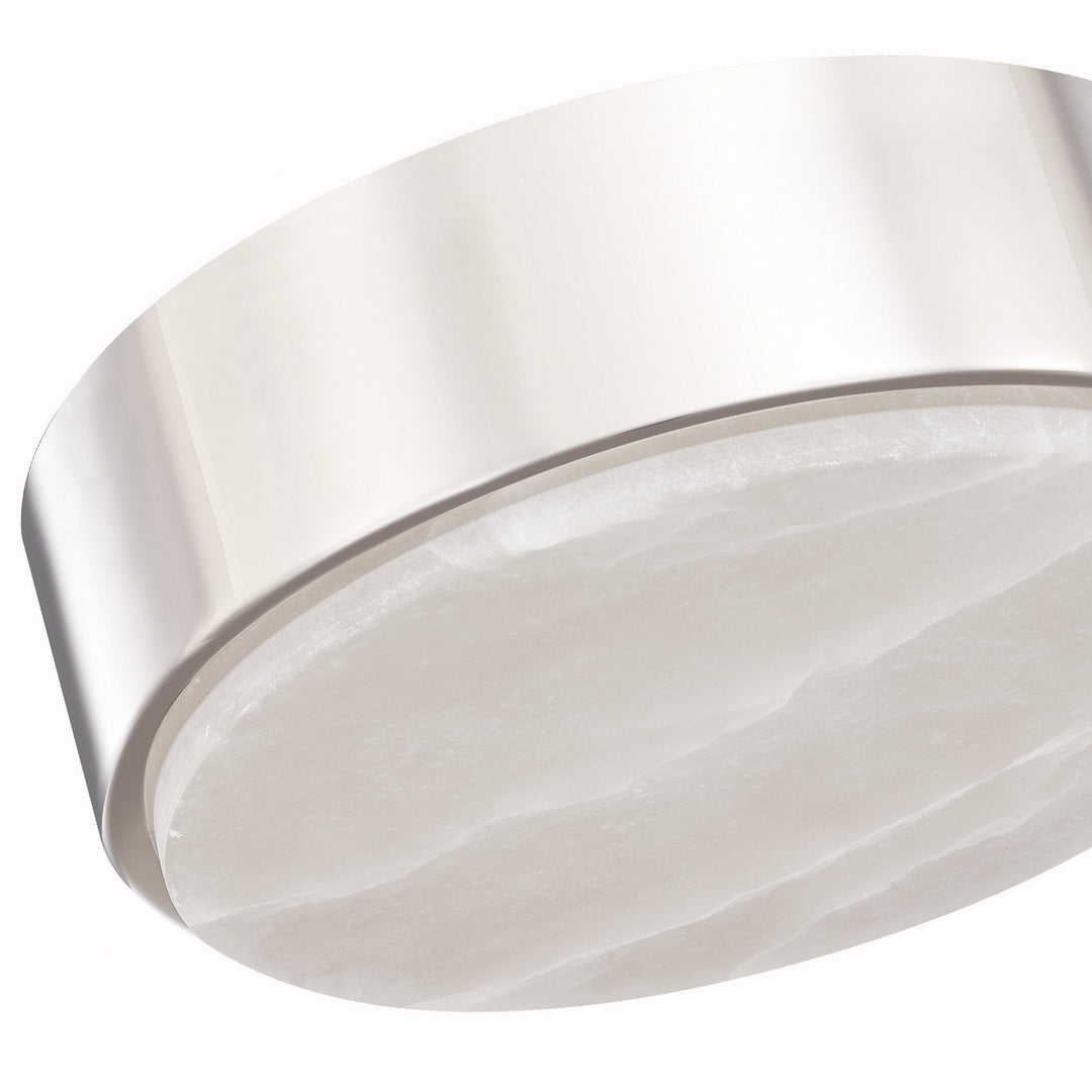 Alora Canada - FM325108PNAR-5CCT - LED Flush Mount - Blanco - Polished Nickel/Alabaster