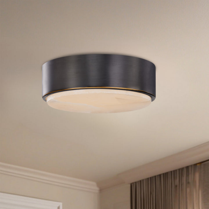 Alora Canada - FM325108UBAR-5CCT - LED Flush Mount - Blanco - Urban Bronze/Alabaster