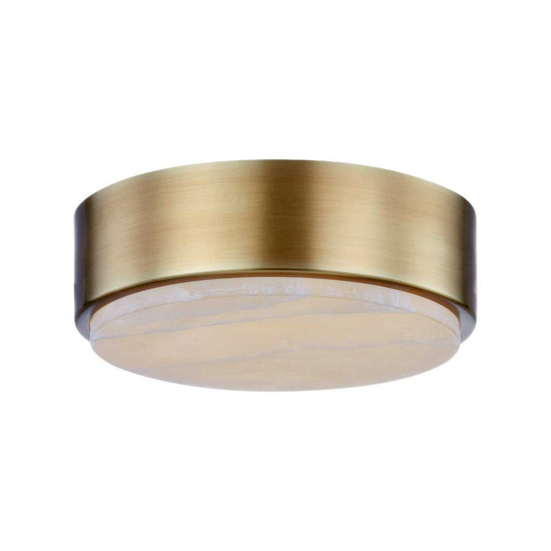 Alora Canada - FM325108VBAR-5CCT - LED Flush Mount - Blanco - Vintage Brass/Alabaster