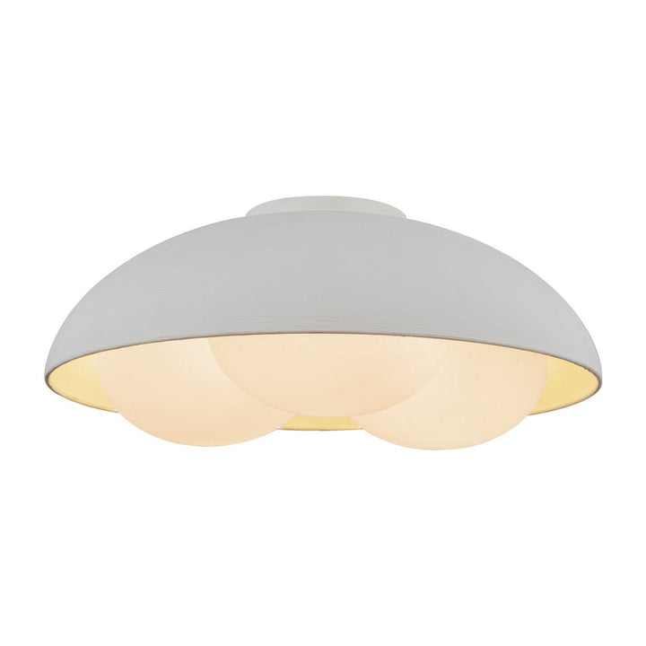 Alora Canada - FM495316AWOP - Three Light Flush Mount - Robyn - Antique White/Opal Glass