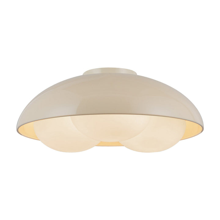 Alora Canada - FM495316PWOP - Three Light Flush Mount - Robyn - Pearl White/Opal Glass