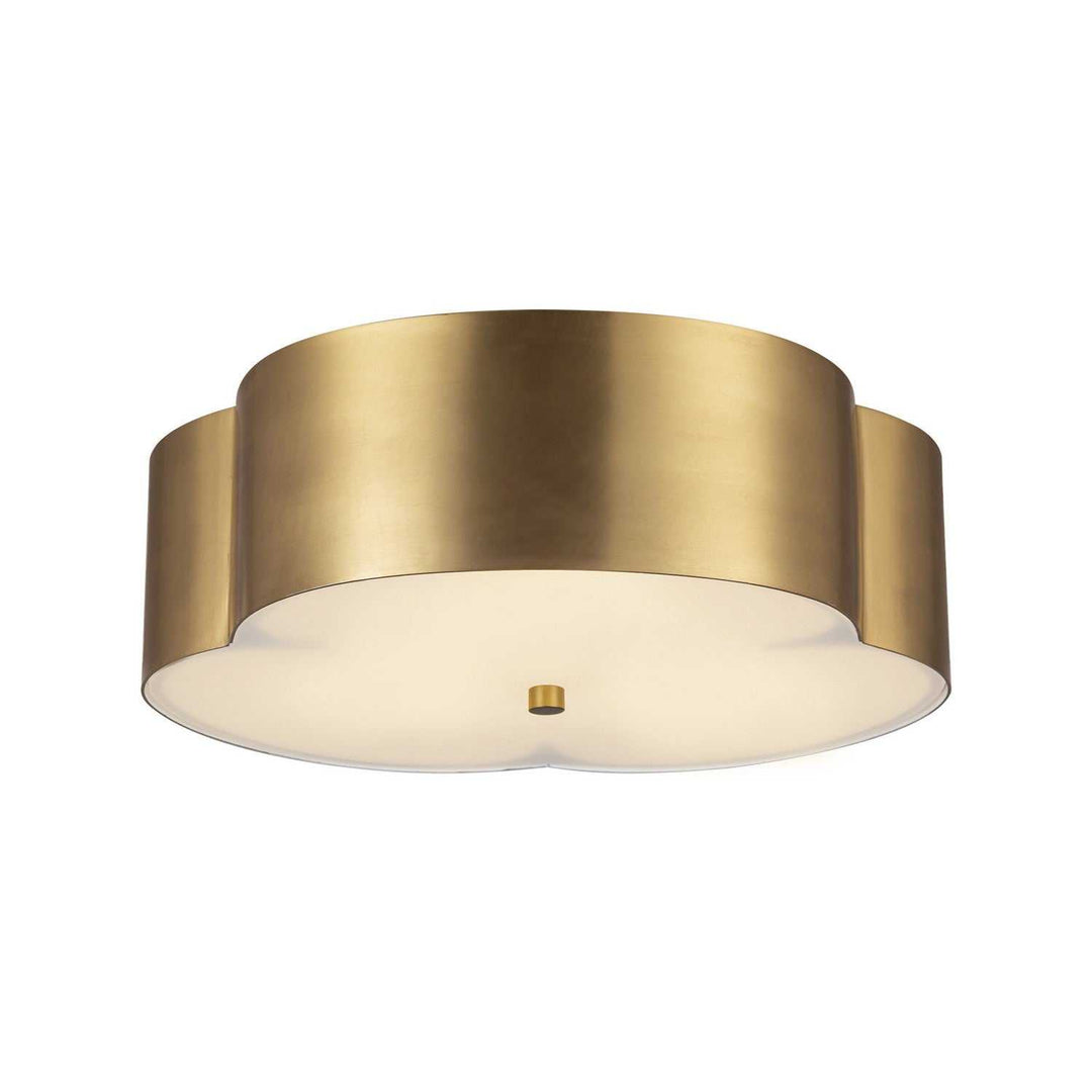 Alora Canada - FM566314BG - Three Light Flush Mount - Adella - Brushed Gold