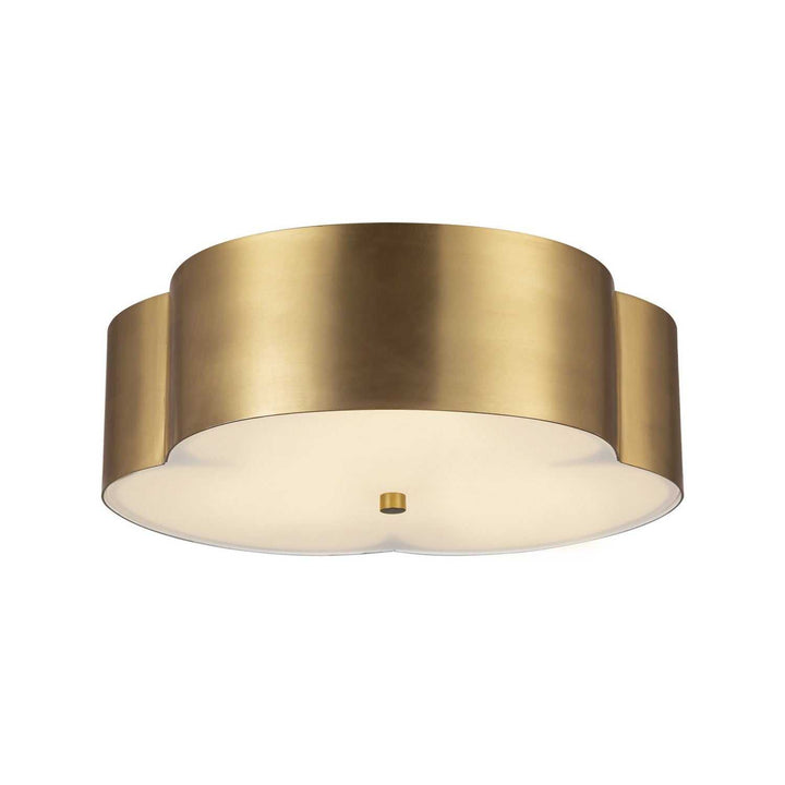Alora Canada - FM566314BG - Three Light Flush Mount - Adella - Brushed Gold