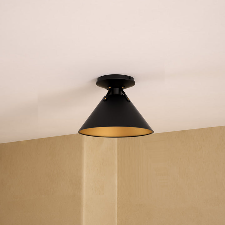 Alora Canada - FM584507MB - One Light Flush Mount - Archer - Matte Black