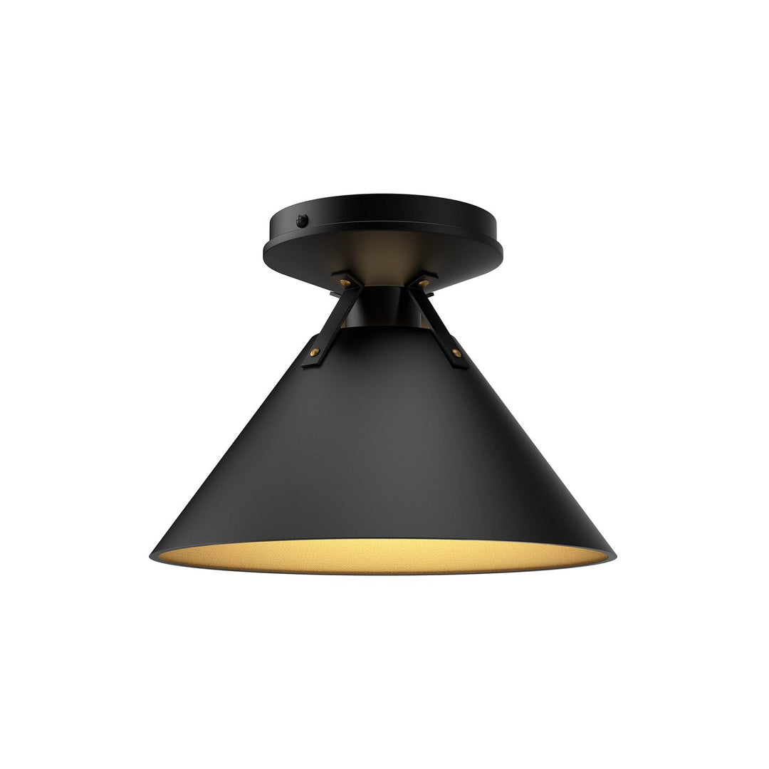 Alora Canada - FM584507MB - One Light Flush Mount - Archer - Matte Black
