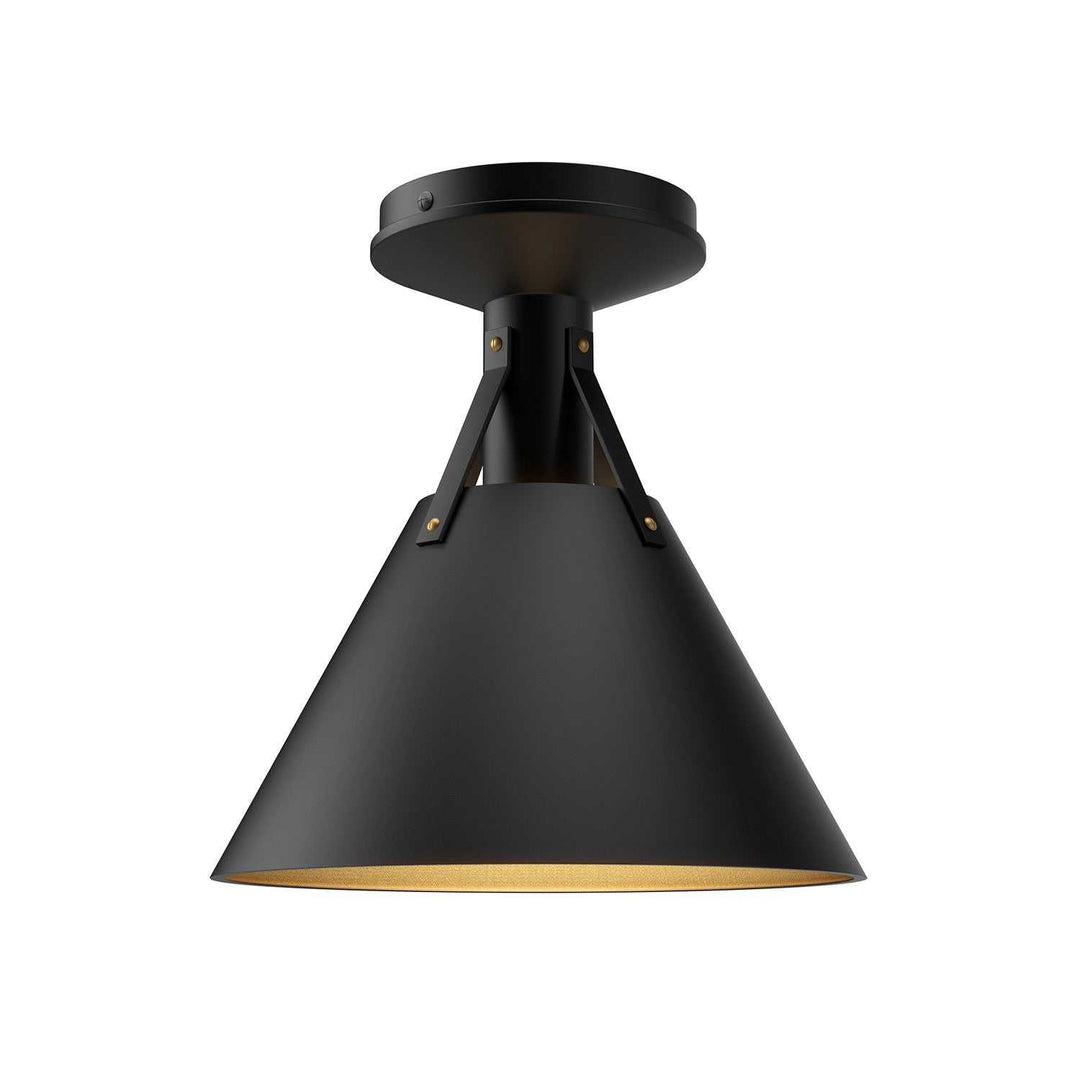 Alora Canada - FM584811MB - One Light Flush Mount - Archer - Matte Black