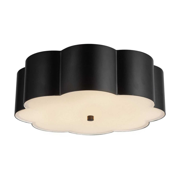 Alora Canada - FM603314MB - Three Light Flush Mount - Blossom - Matte Black