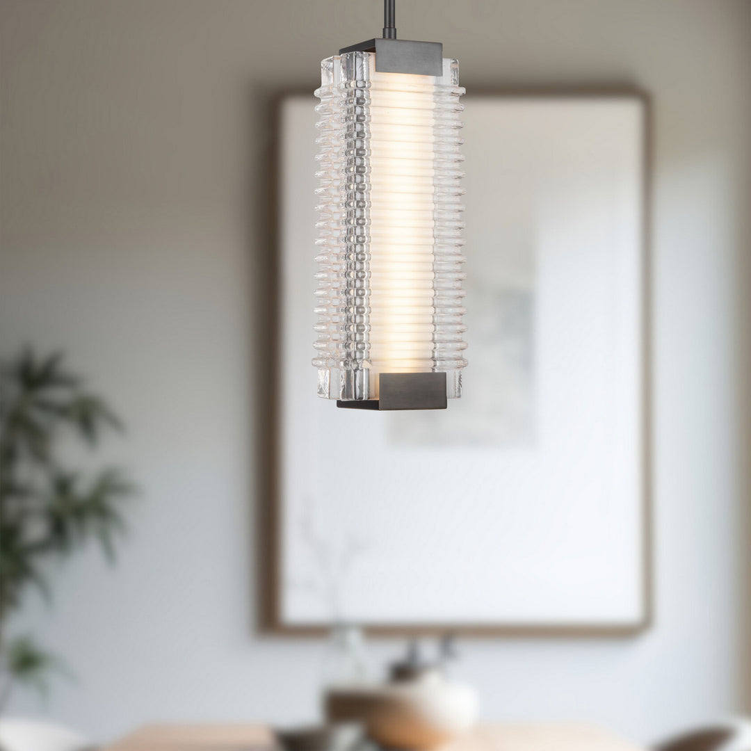Alora Canada - PD374316UBCR-UNV - LED Pendant - Alai - Urban Bronze/Ribbed Glass