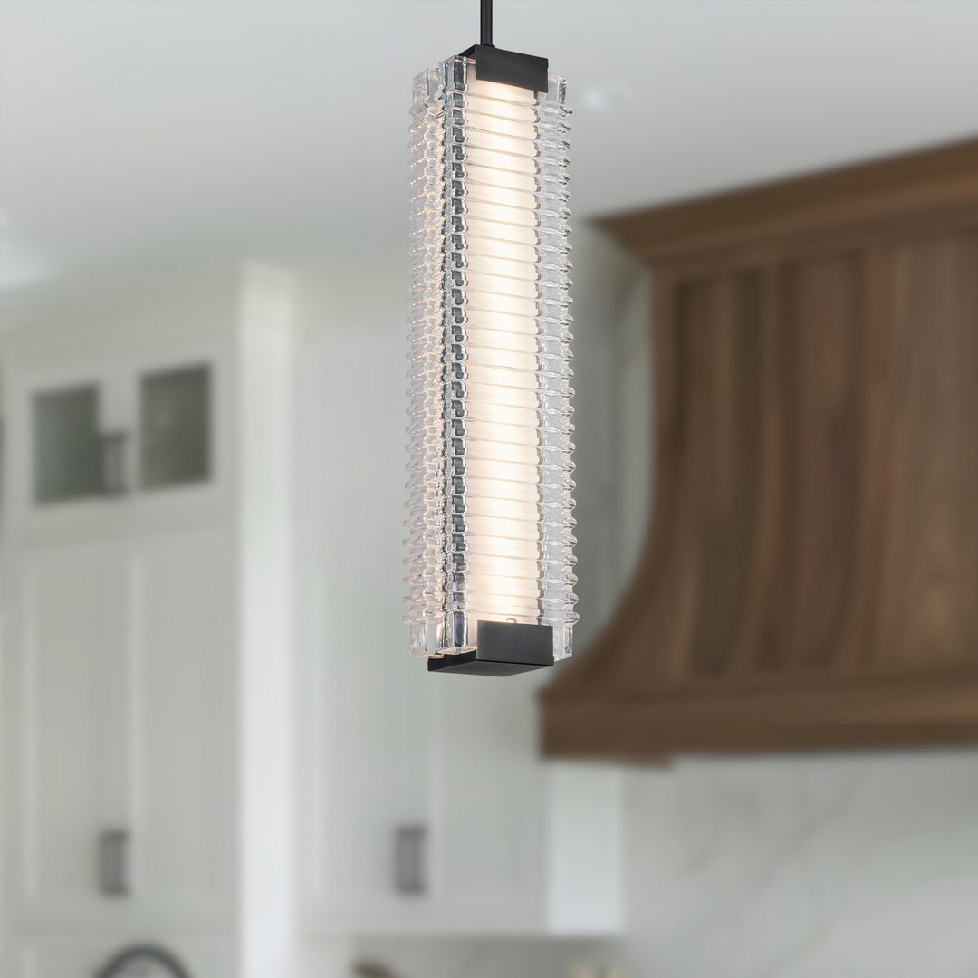Alora Canada - PD374624UBCR-UNV - LED Pendant - Alai - Urban Bronze/Ribbed Glass