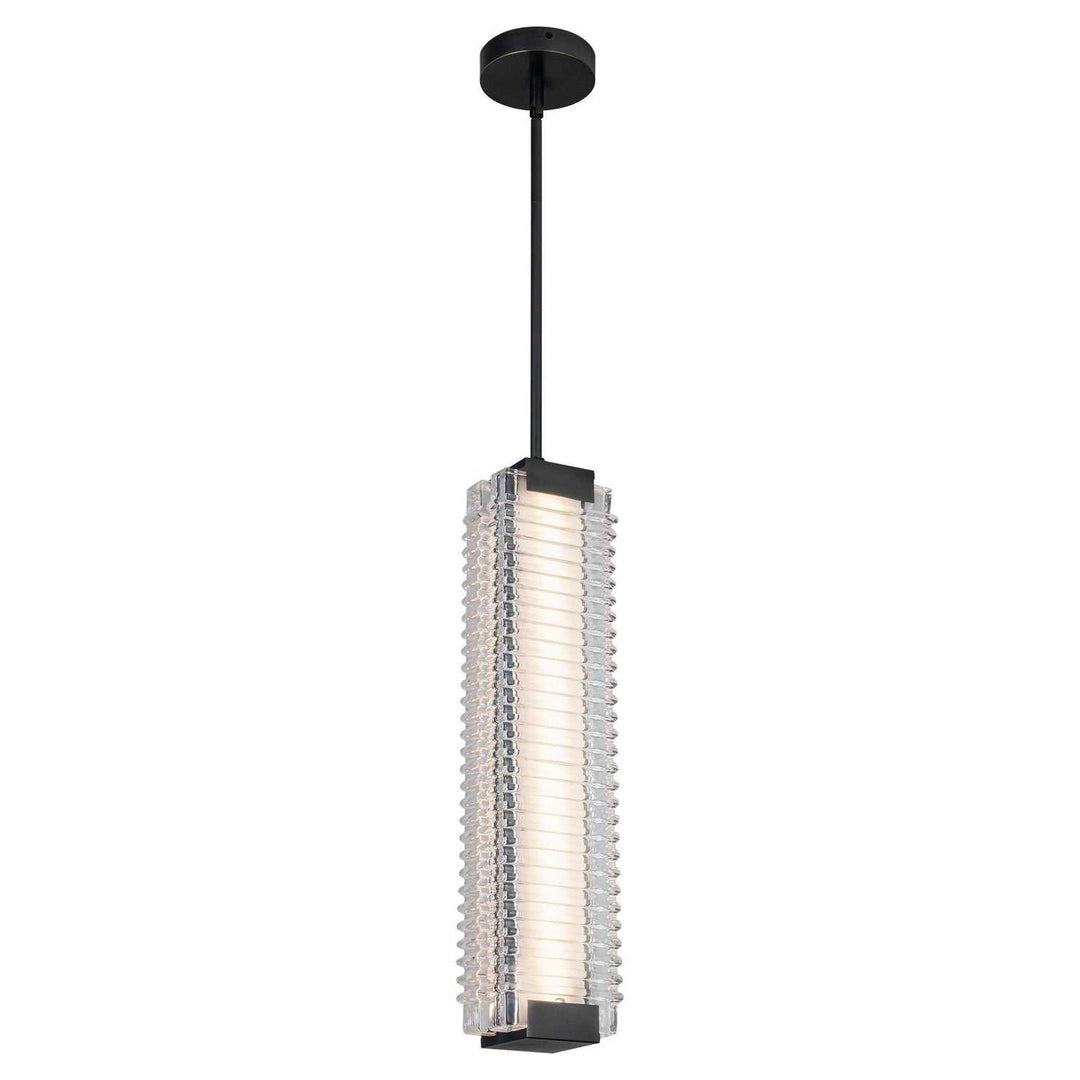 Alora Canada - PD374624UBCR-UNV - LED Pendant - Alai - Urban Bronze/Ribbed Glass