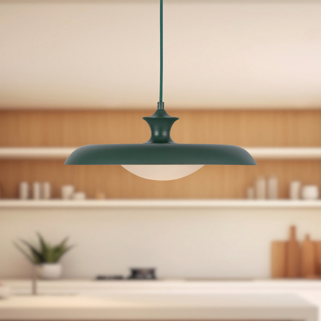 Alora Canada - PD557015PGN - One Light Pendant - Minori - Pine Green