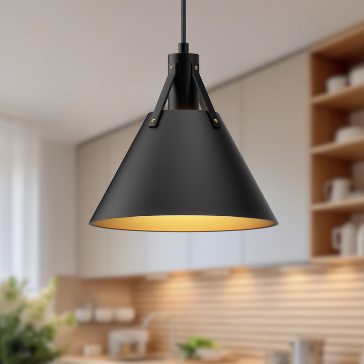 Alora Canada - PD584510MB - One Light Pendant - Archer - Matte Black
