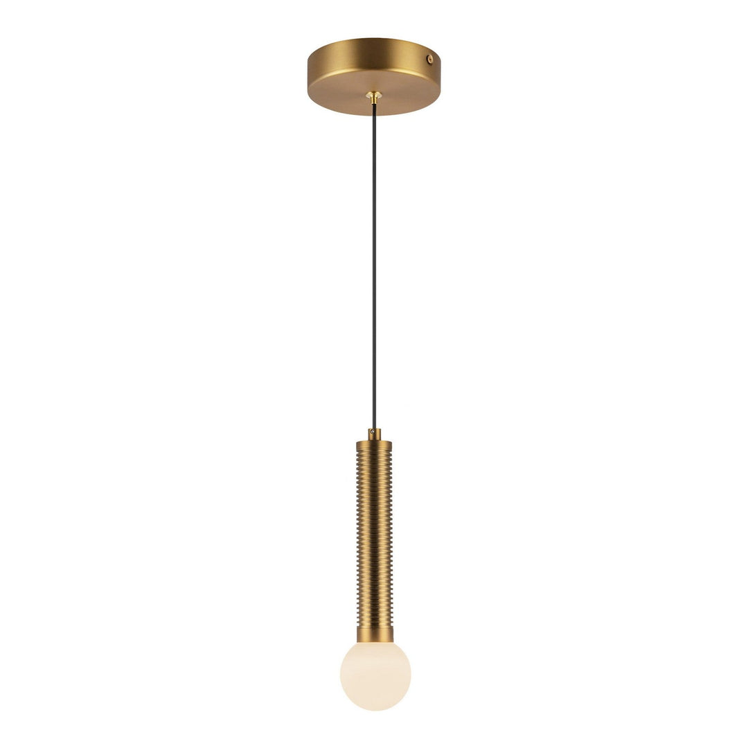 Alora Canada - PD612109BGOP-UNV - LED Pendant - Arden - Brushed Gold/Opal Glass