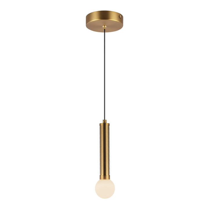 Alora Canada - PD612109BGOP-UNV - LED Pendant - Arden - Brushed Gold/Opal Glass