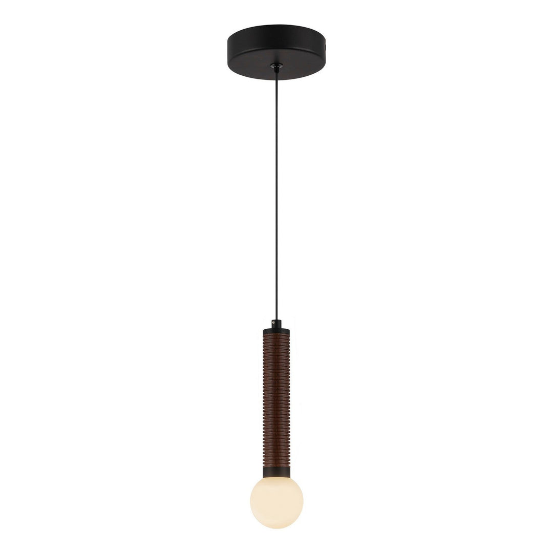 Alora Canada - PD612109MBOP-UNV - LED Pendant - Arden - Matte Black/Opal Glass