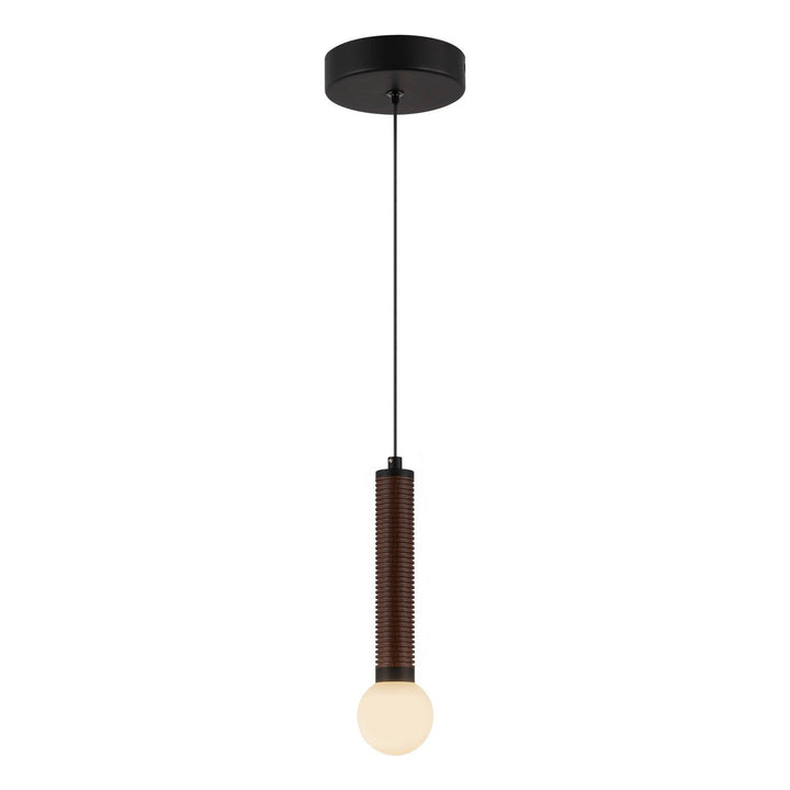 Alora Canada - PD612109MBOP-UNV - LED Pendant - Arden - Matte Black/Opal Glass